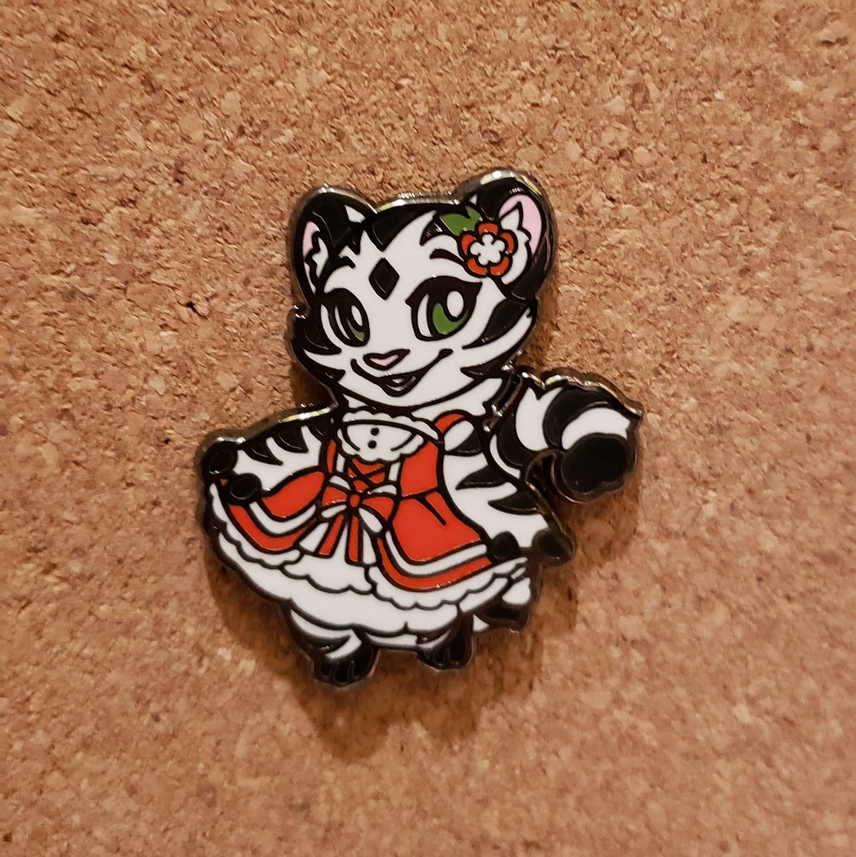 Cherry Blossom Red Lolita Dress Enamel Pin