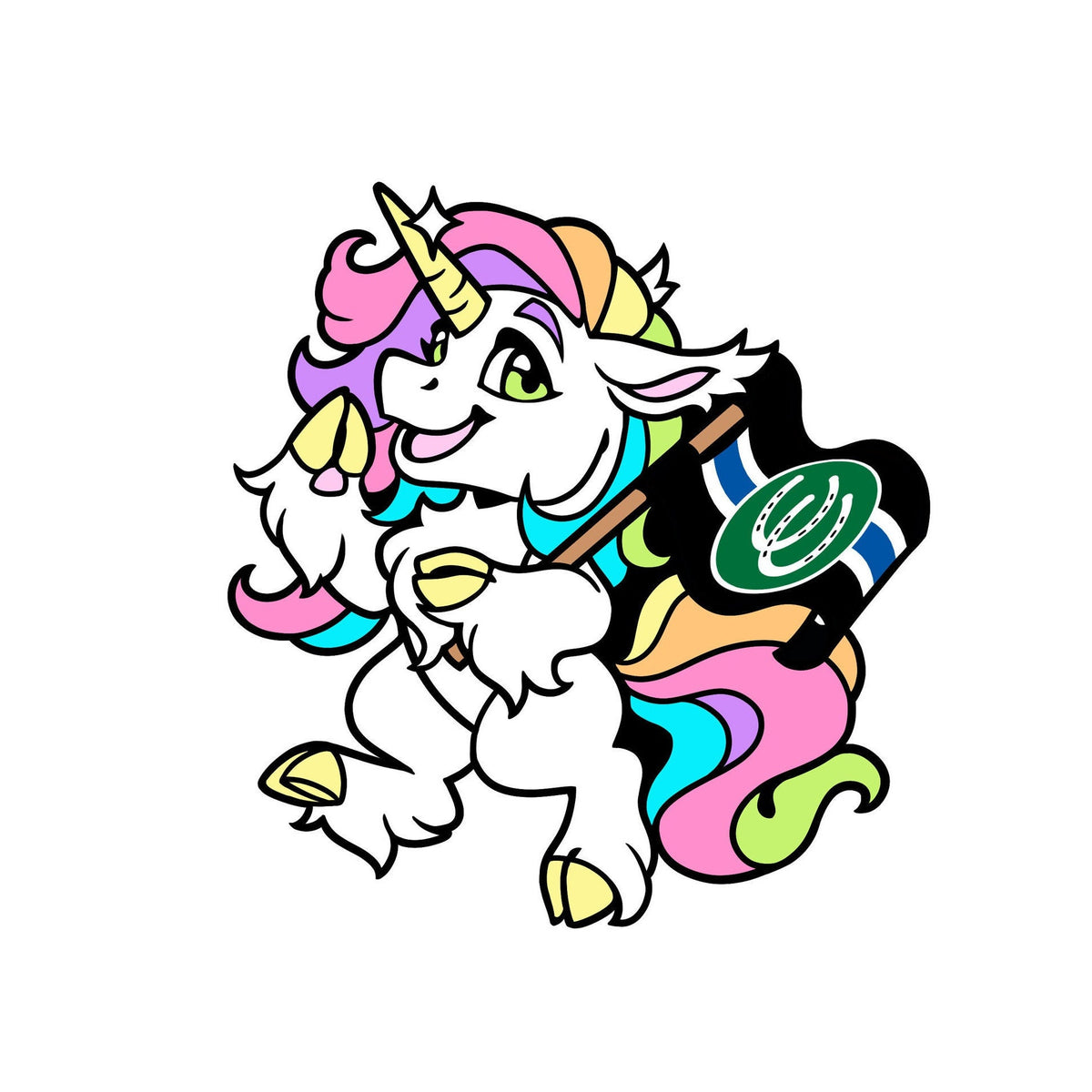 Pony Pride Unicorn Enamel Pin
