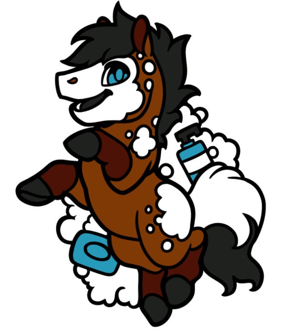 Soap Pony Enamel Pin