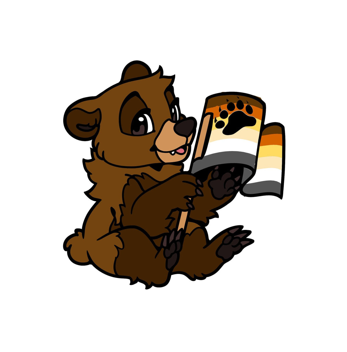 Bear Pride Enamel Pin