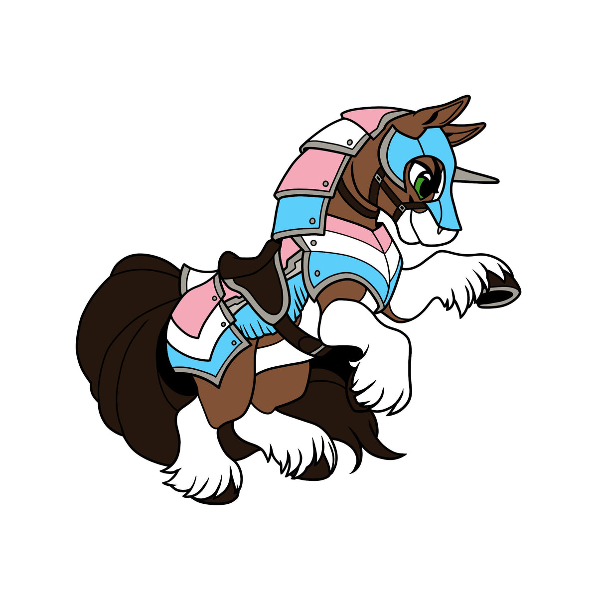 Trans Pride Flag Armor