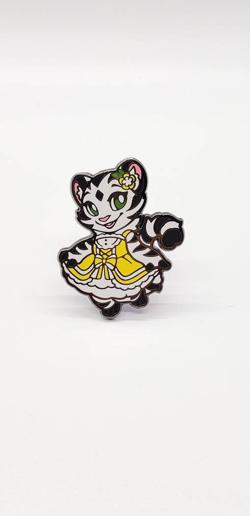 Cherry Blossom Yellow Lolita Dress Enamel Pin