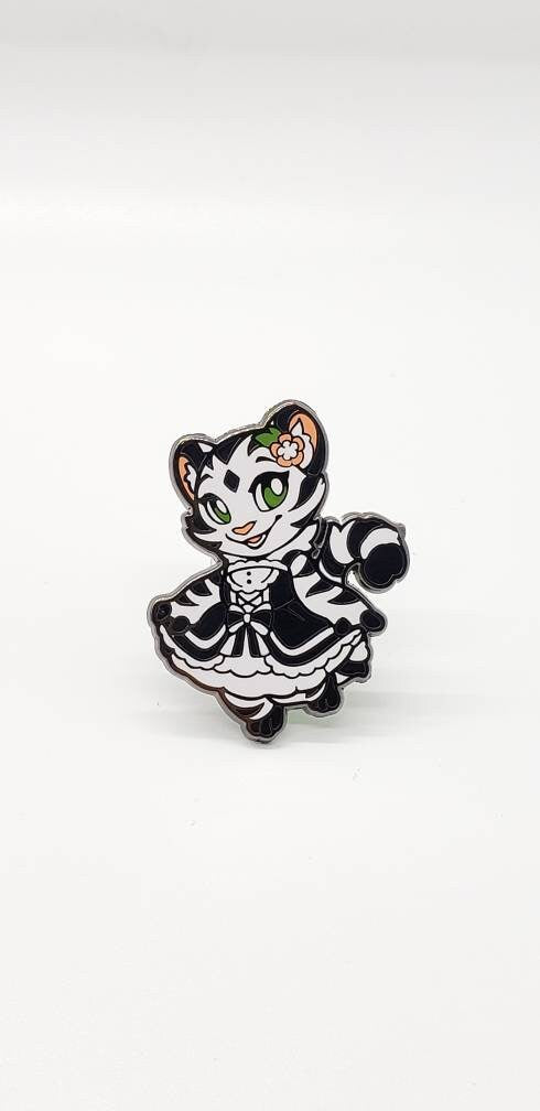 Cherry Blossom Black Lolita Dress Enamel Pin