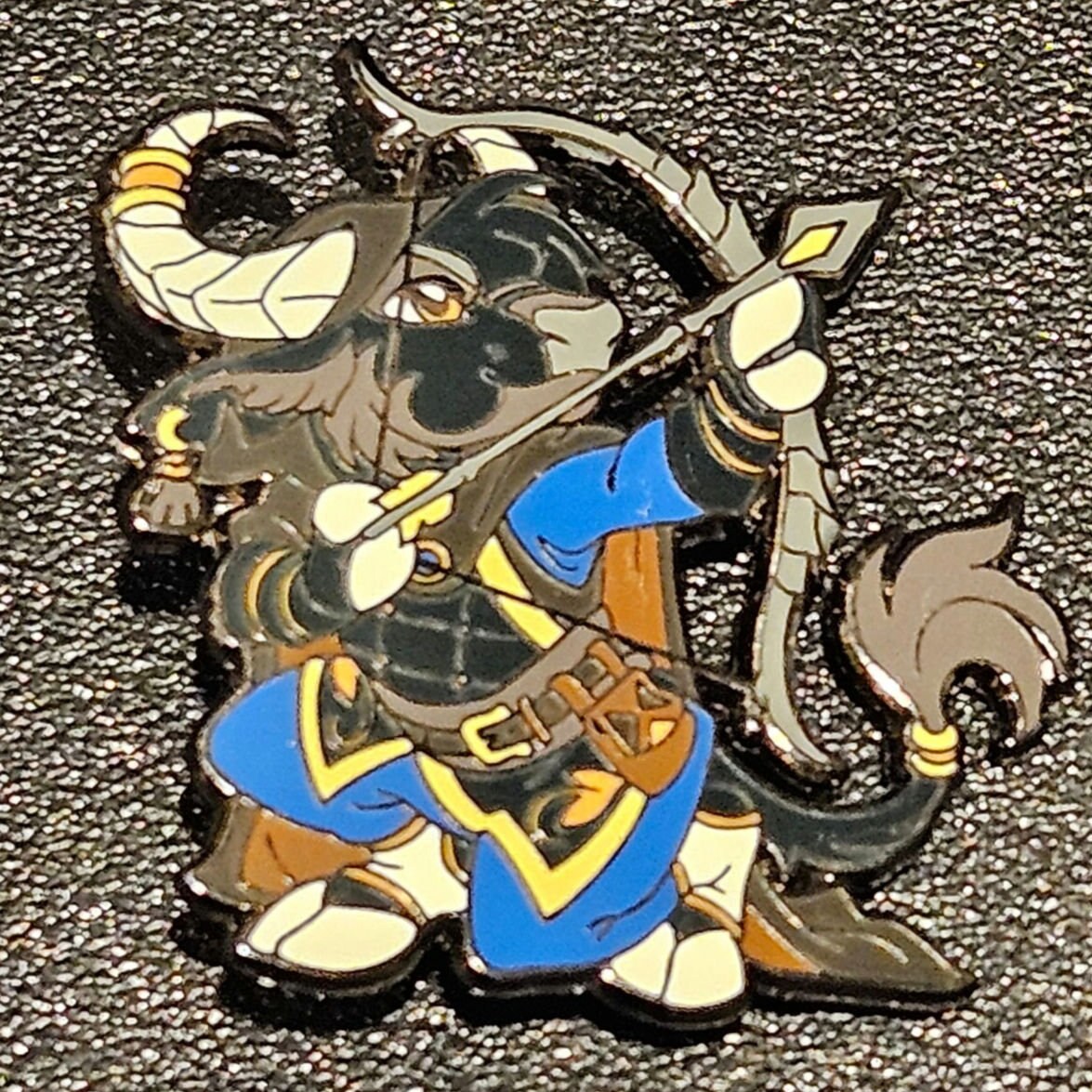 Ox Archer Enamel Pin