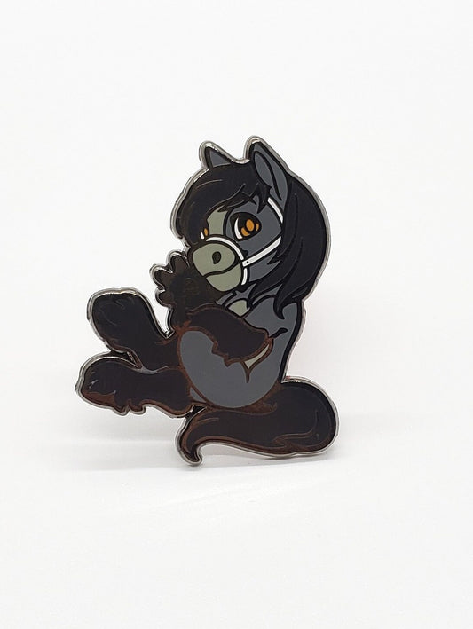 Blue Roan Shire Enamel Pin