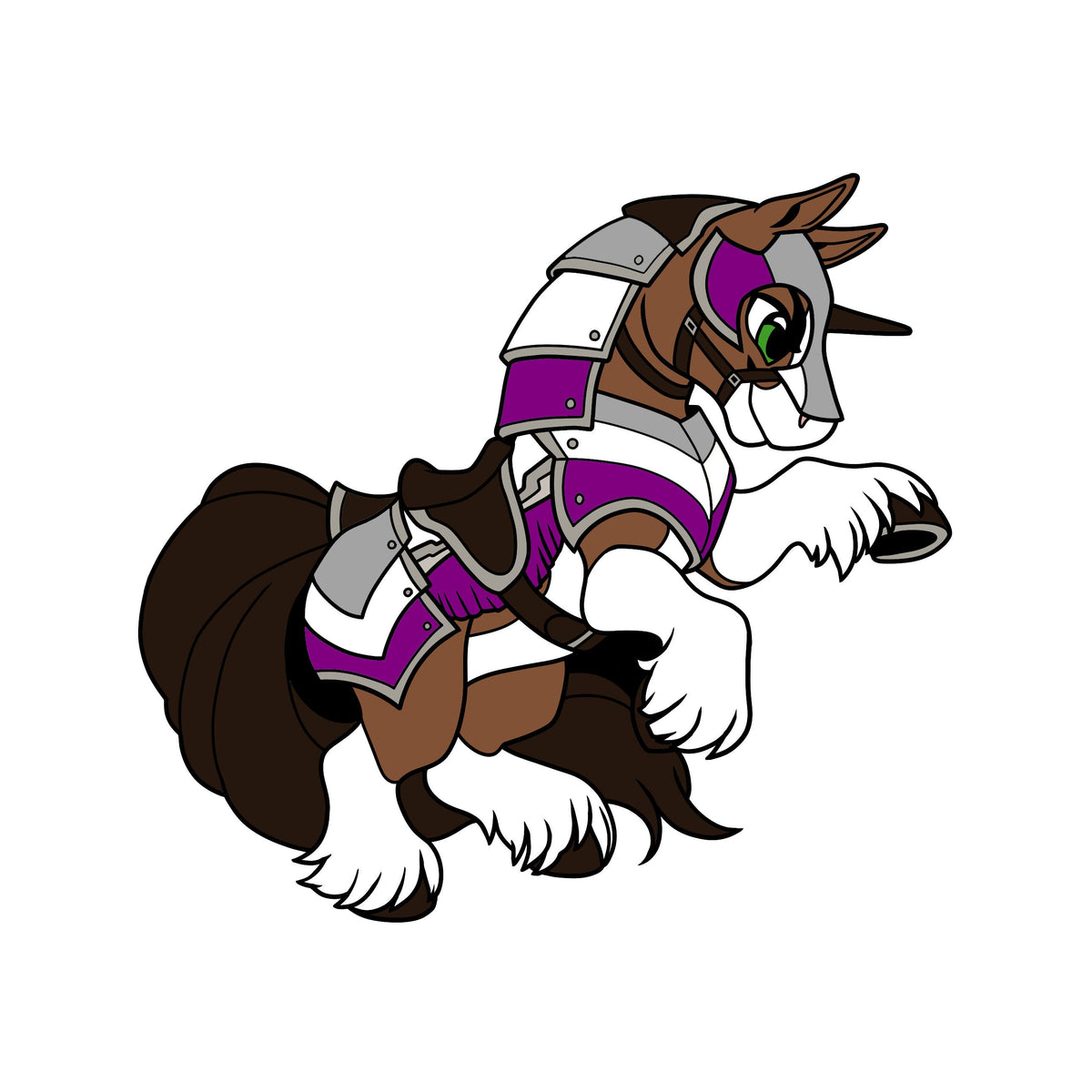 Ace Pride Flag Armor