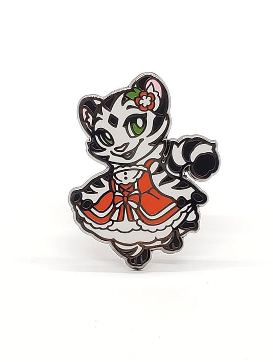 Cherry Blossom Red Lolita Dress Enamel Pin