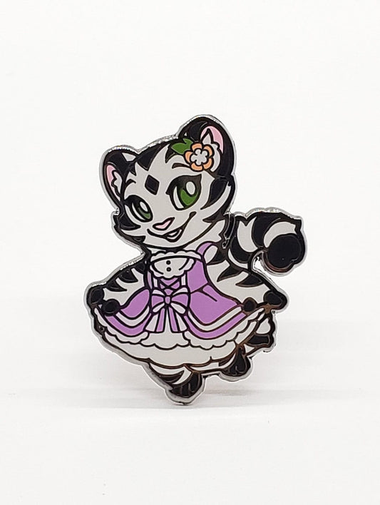 Cherry Blossom Violet Lolita Dress Enamel Pin