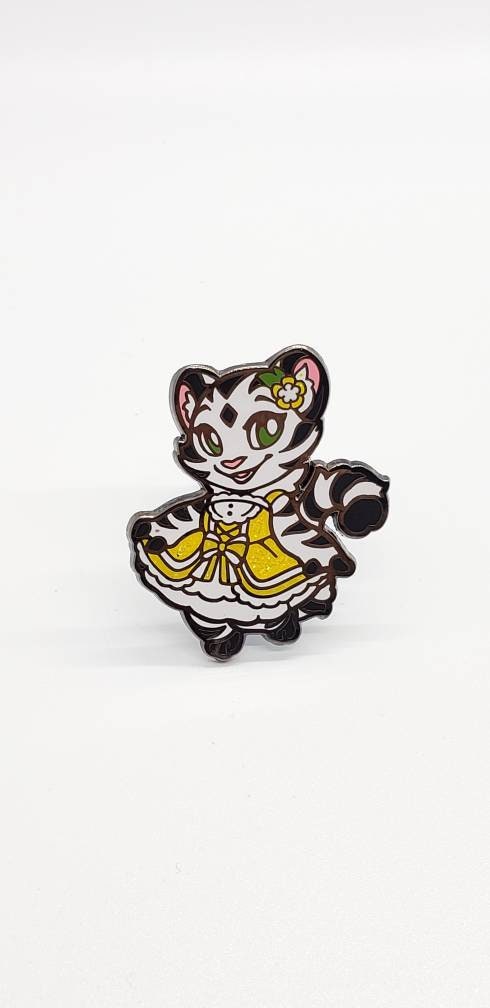 Cherry Blossom Yellow Lolita Dress Enamel Pin