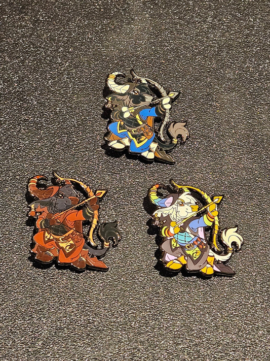Ox Archer Enamel Pin