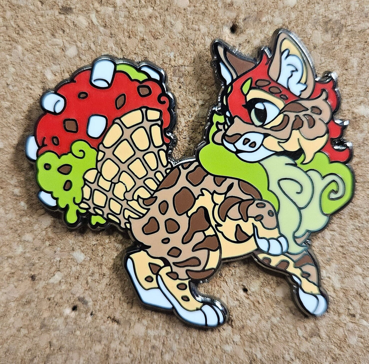 Ice Cream Cat Enamel Pin