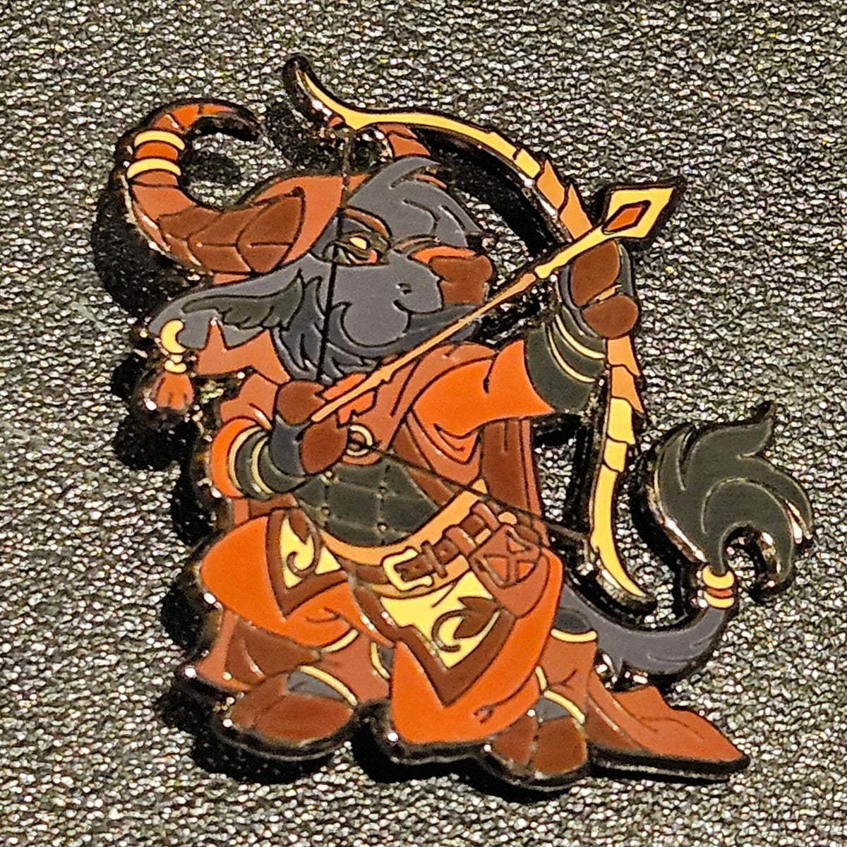 Ox Archer Enamel Pin