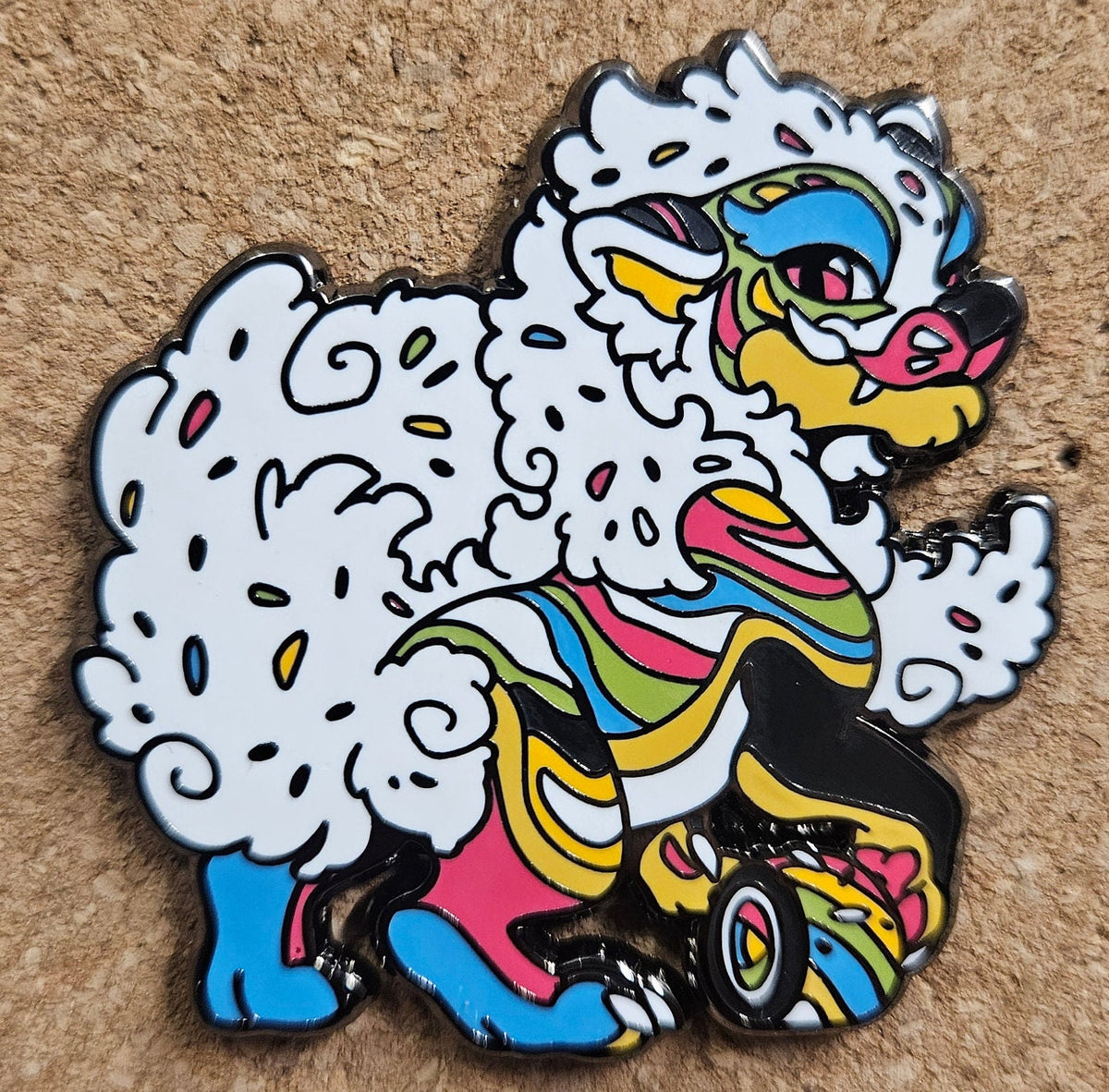 Sushi Lion Enamel Pin