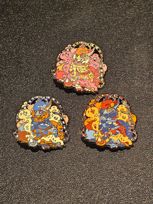Fortune Fox Enamel Pin