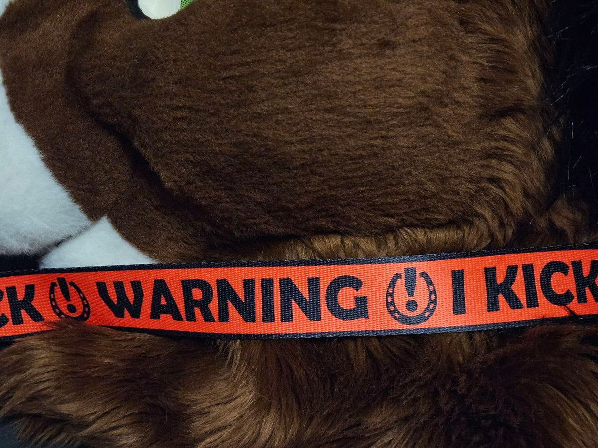 Warning I Kick Nylon Items