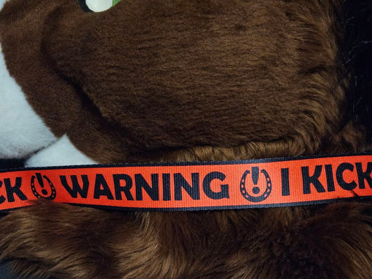 Warning I Kick Nylon Items