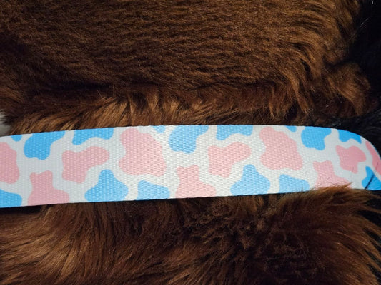 Pink and Blue Cow Nylon Items